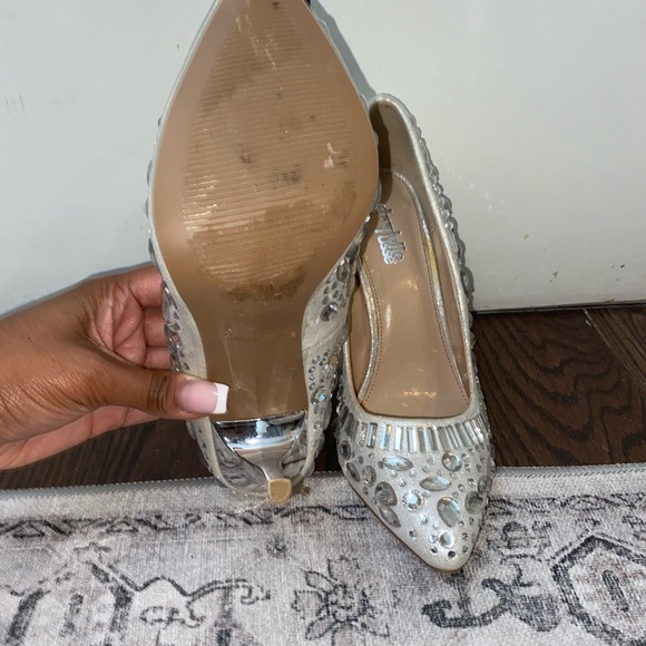 Sliver Bling Charlotte Russe Heels - Picture 4 of 5